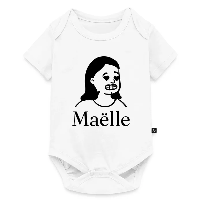Body bébé personnalisé au prénom Maëlle