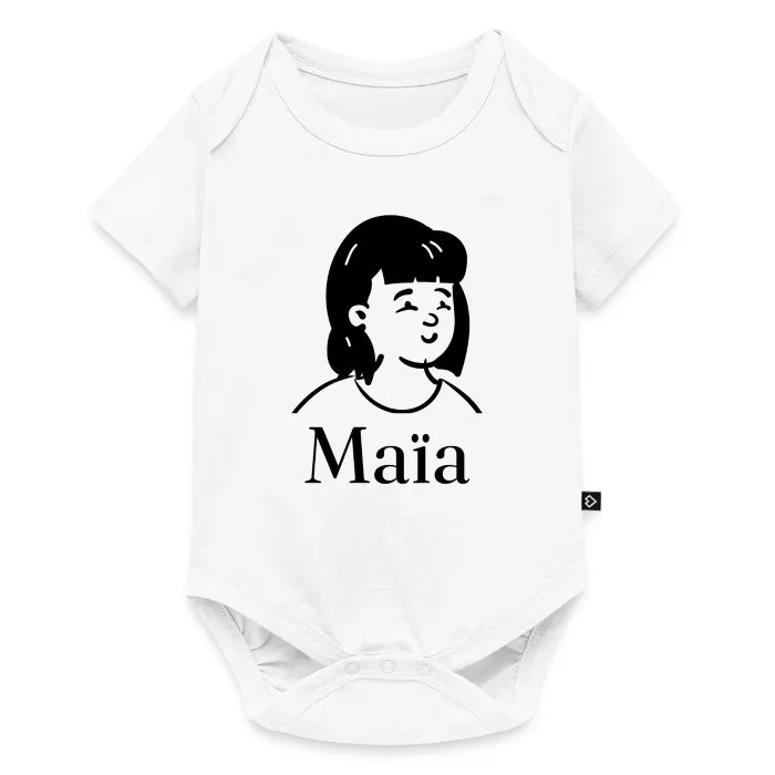Body bébé personnalisé au prénom Maïa
