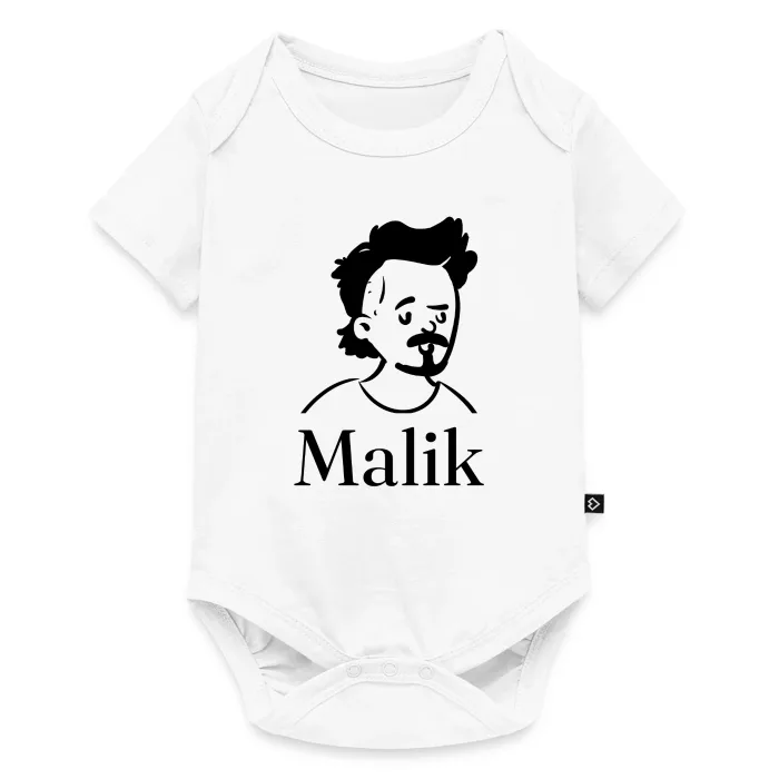 Body bébé personnalisé au prénom Malik