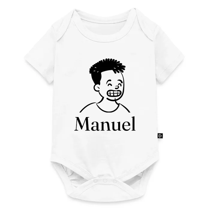 Body bébé personnalisé au prénom Manuel