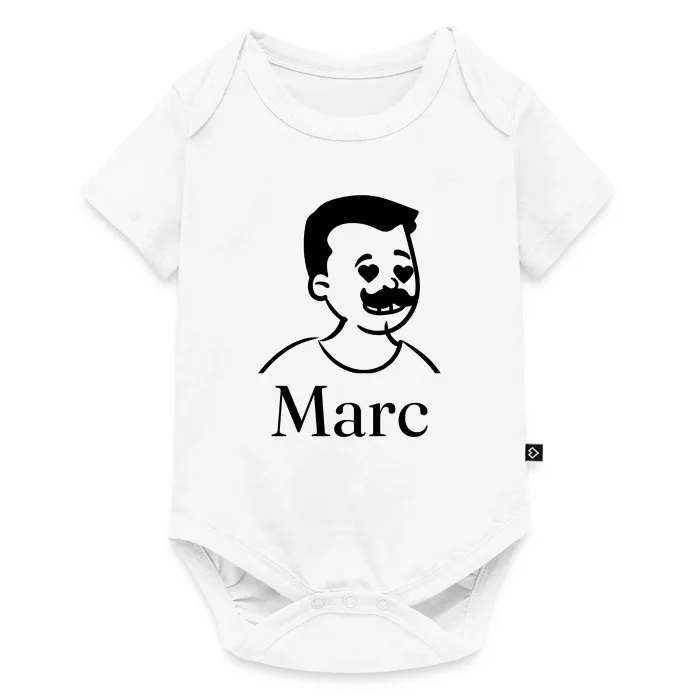 Body bébé personnalisé au prénom Marc