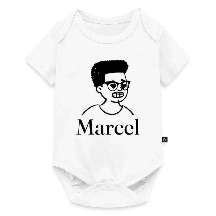 Body bébé personnalisé au prénom Marcel