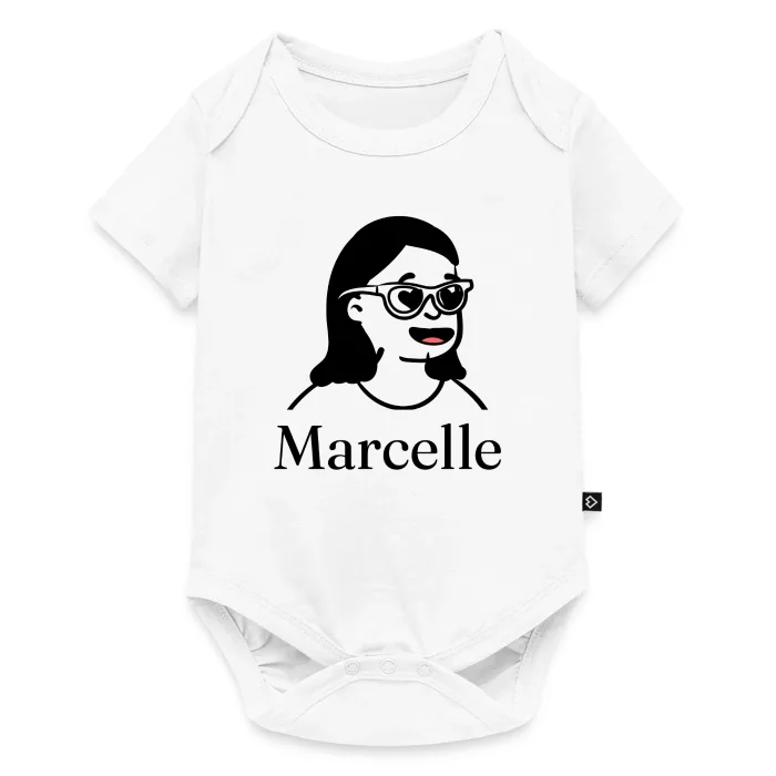 Body bébé personnalisé au prénom Marcelle