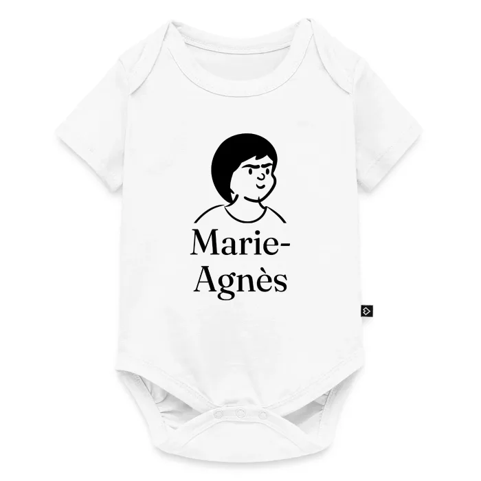 Body bébé personnalisé au prénom Marie-Agnès