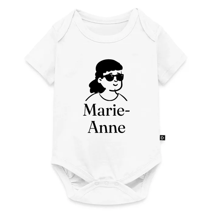 Body bébé personnalisé au prénom Marie-Anne