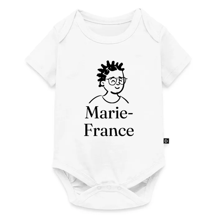 Body bébé personnalisé au prénom Marie-France