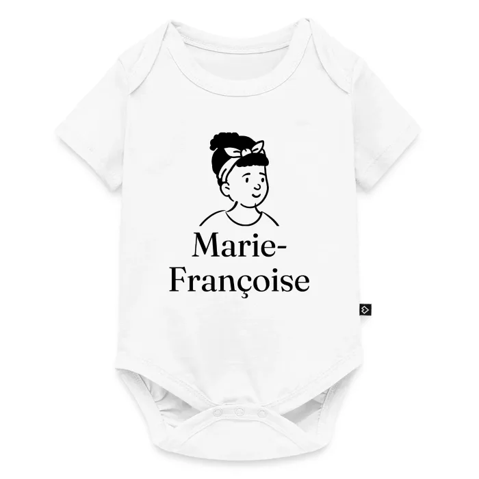 Body bébé personnalisé au prénom Marie-Françoise