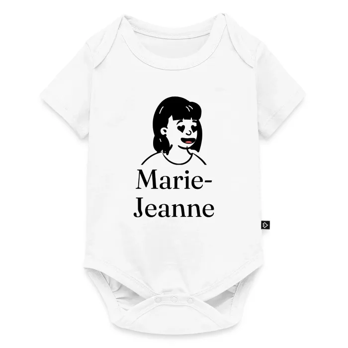 Body bébé personnalisé au prénom Marie-Jeanne