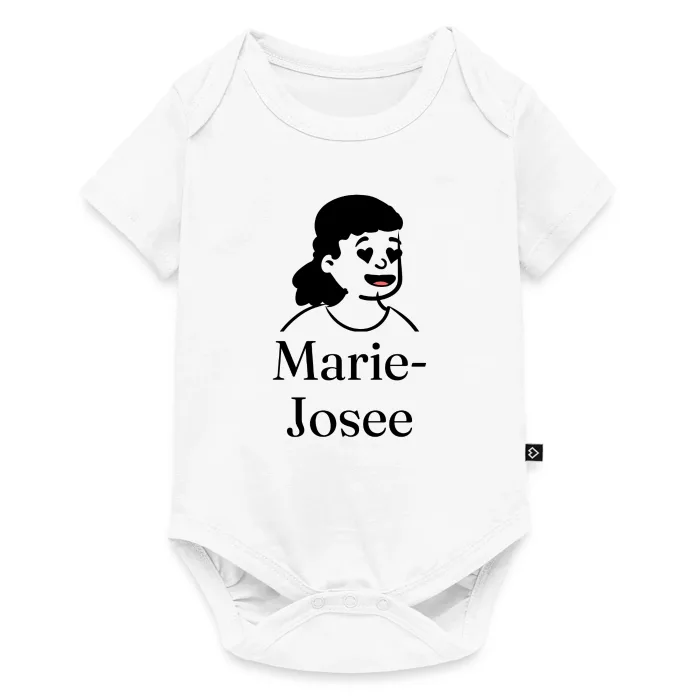 Body bébé personnalisé au prénom Marie-Josee