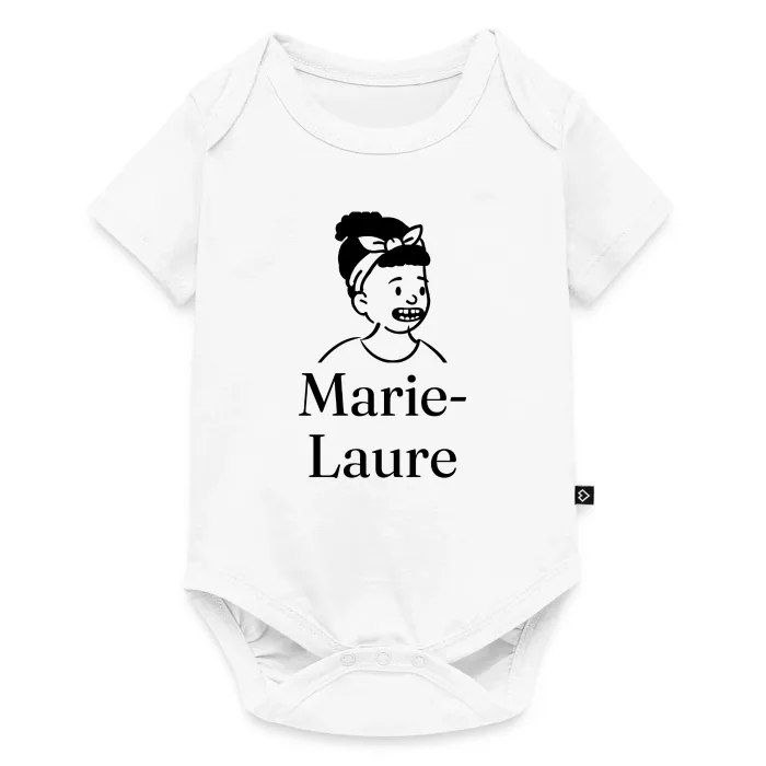 Body bébé personnalisé au prénom Marie-Laure