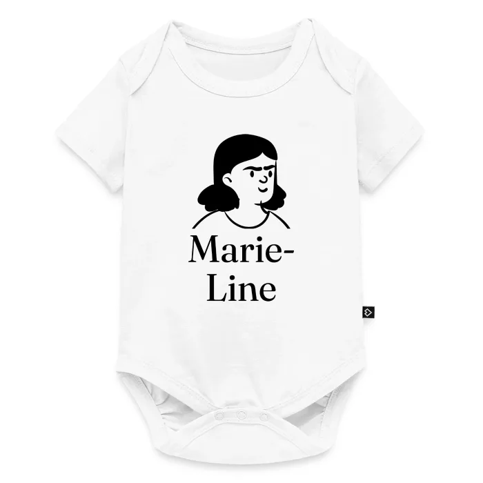 Body bébé personnalisé au prénom Marie-Line
