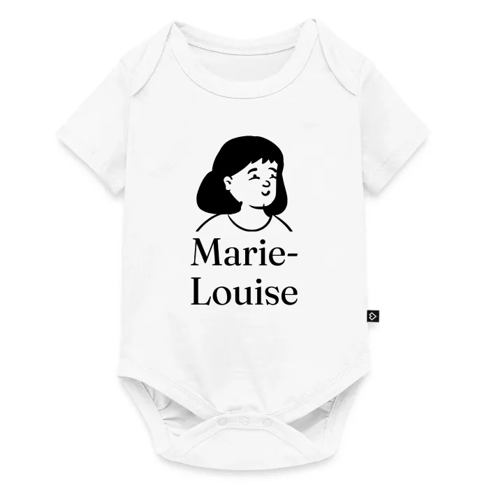 Body bébé personnalisé au prénom Marie-Louise