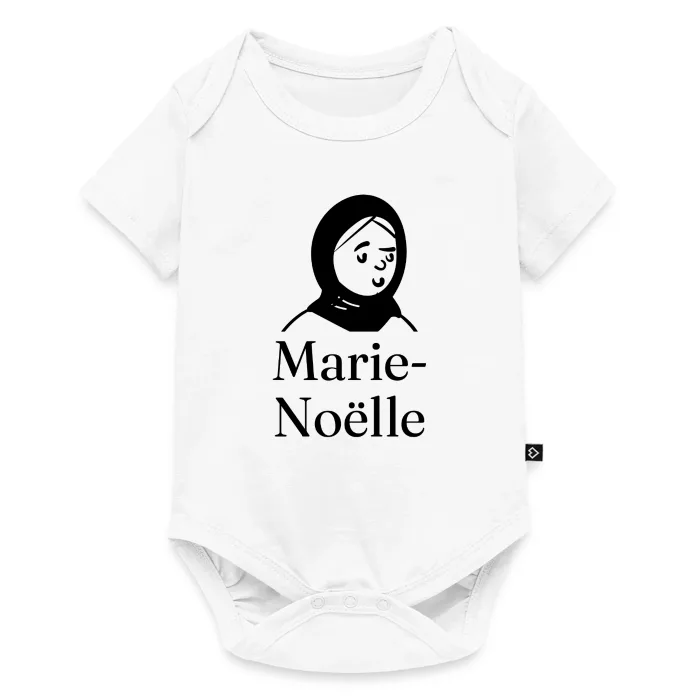 Body bébé personnalisé au prénom Marie-Noëlle