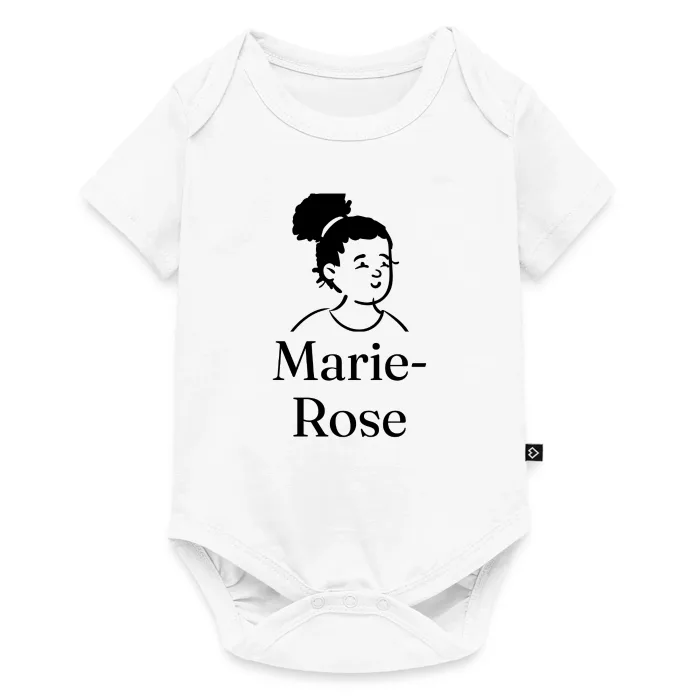 Body bébé personnalisé au prénom Marie-Rose
