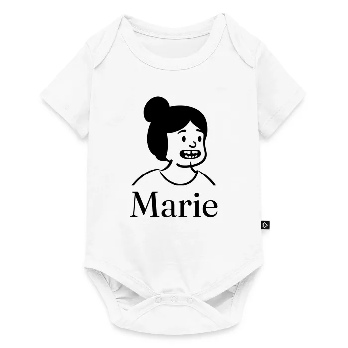 Body bébé personnalisé au prénom Marie