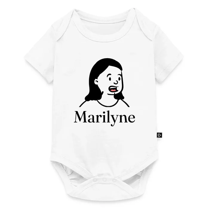 Body bébé personnalisé au prénom Marilyne
