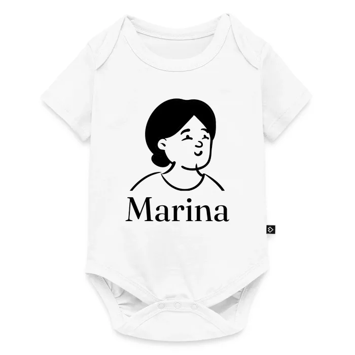 Body bébé personnalisé au prénom Marina