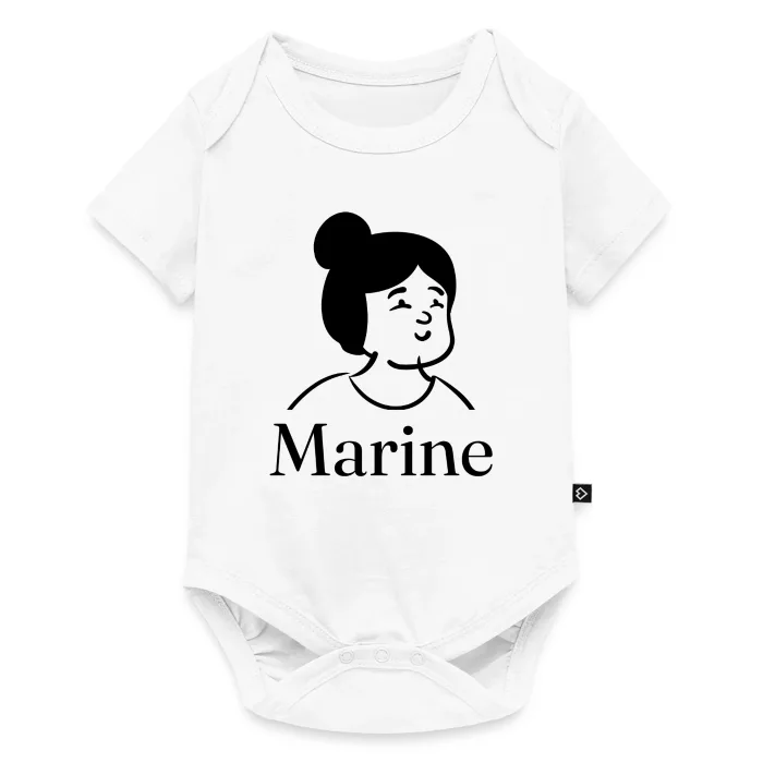 Body bébé personnalisé au prénom Marine