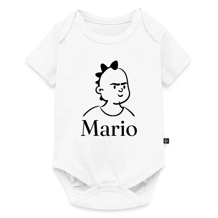 Body bébé personnalisé au prénom Mario