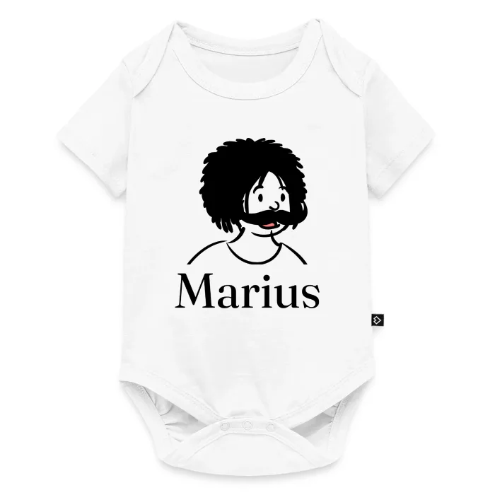 Body bébé personnalisé au prénom Marius