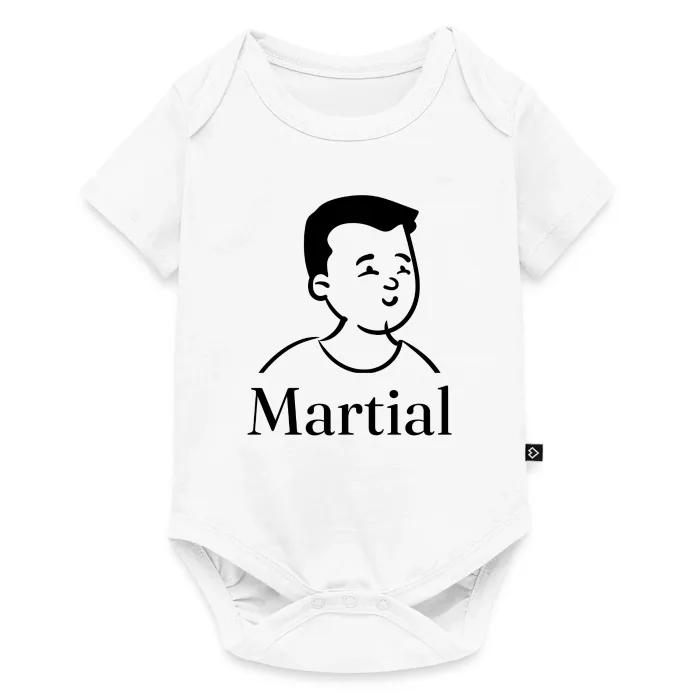 Body bébé personnalisé au prénom Martial