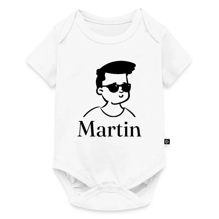 Body bébé personnalisé au prénom Martin