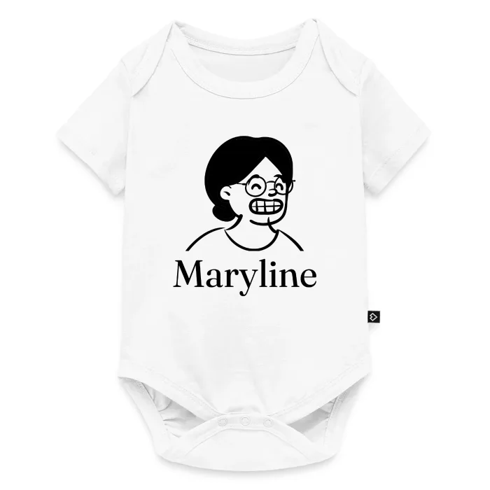 Body bébé personnalisé au prénom Maryline