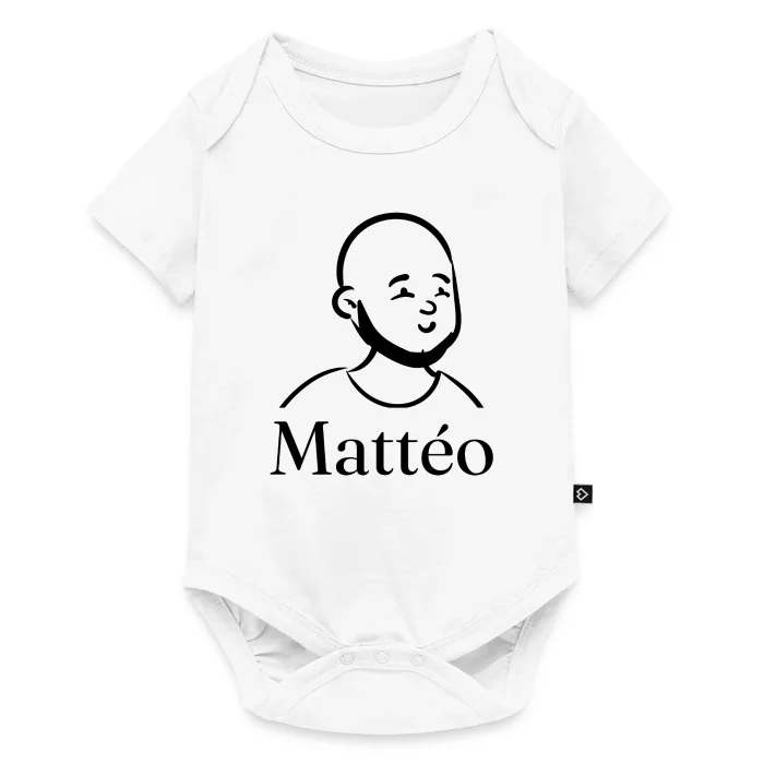 Body bébé personnalisé au prénom Mattéo