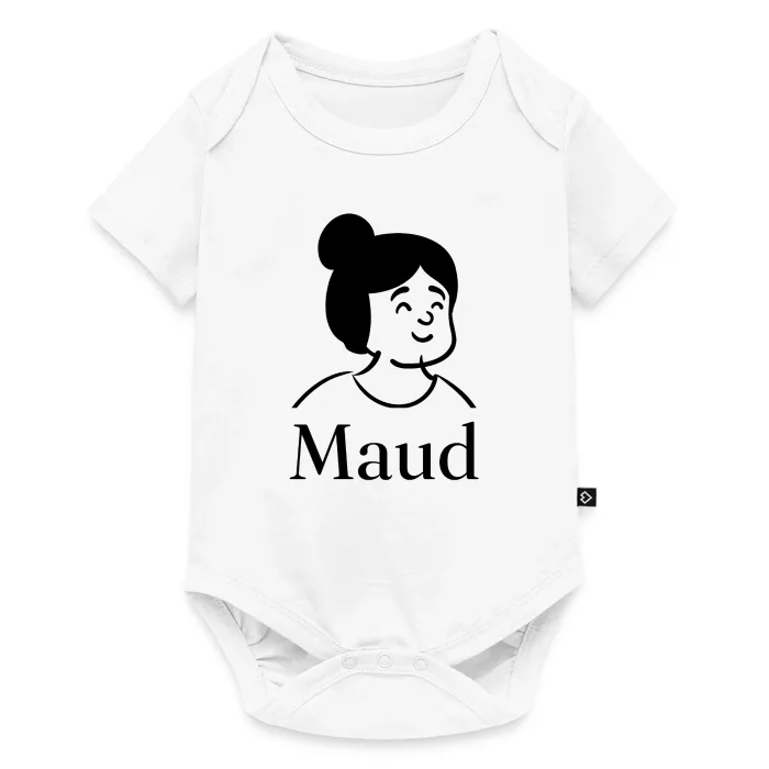 Body bébé personnalisé au prénom Maud