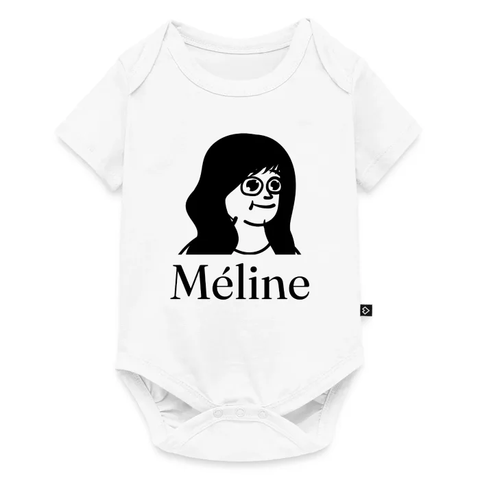Body bébé personnalisé au prénom Méline