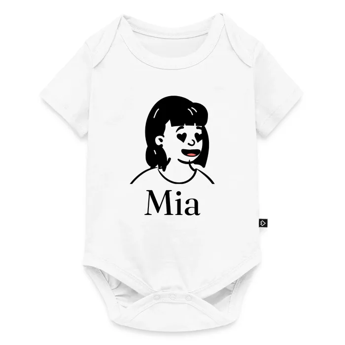 Body bébé personnalisé au prénom Mia