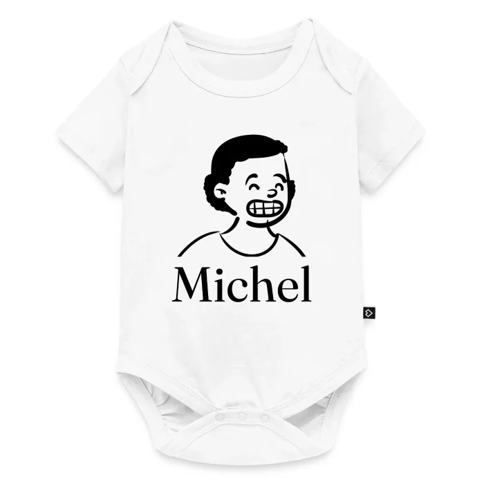 Body bébé personnalisé au prénom Michel