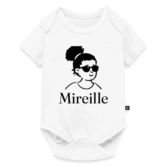 Body bébé personnalisé au prénom Mireille