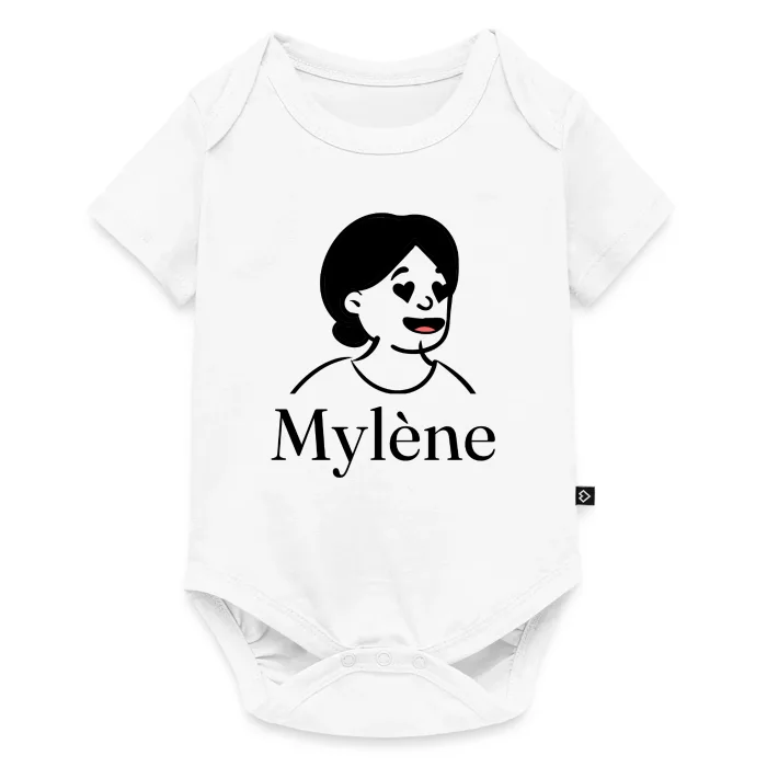 Body bébé personnalisé au prénom Mylène