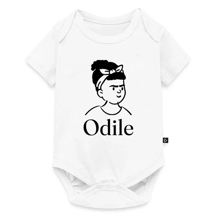Body bébé personnalisé au prénom Odile