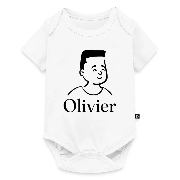 Body bébé personnalisé au prénom Olivier