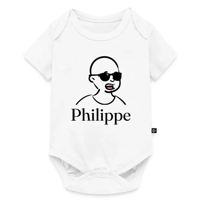 Body bébé personnalisé au prénom Philippe