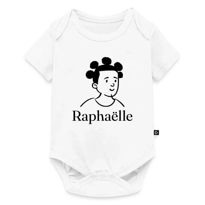 Body bébé personnalisé au prénom Raphaëlle
