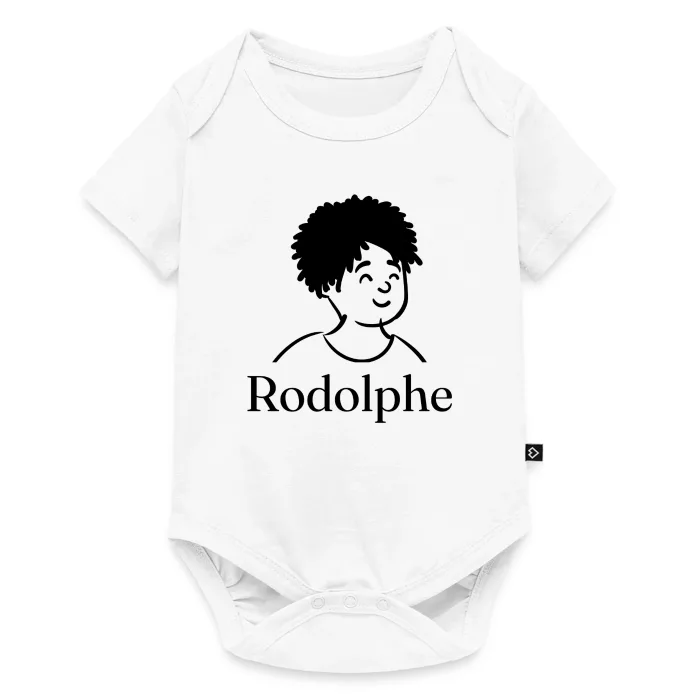 Body bébé personnalisé au prénom Rodolphe