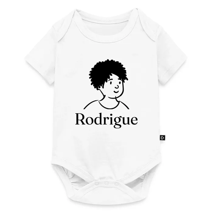 Body bébé personnalisé au prénom Rodrigue