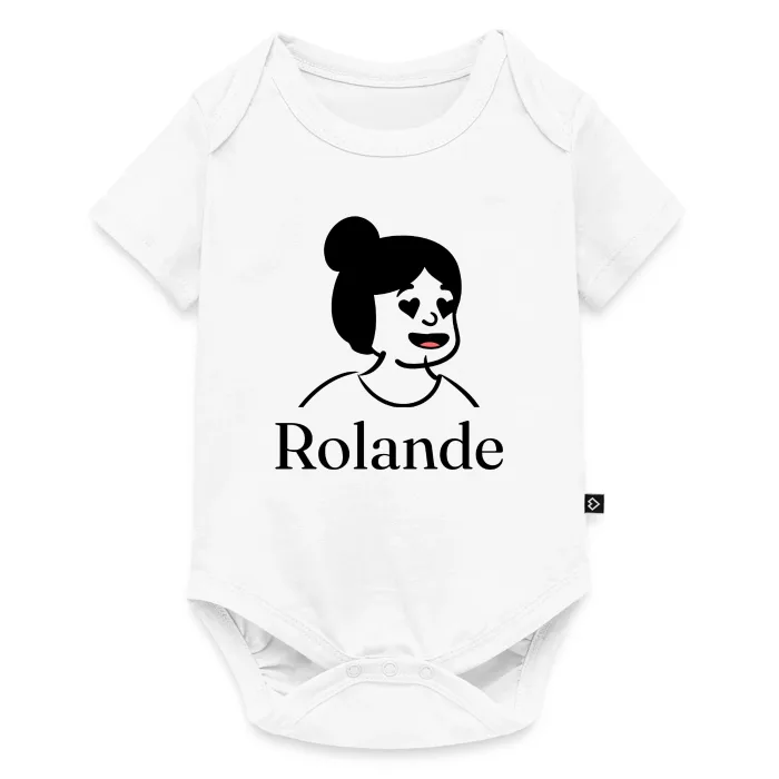Body bébé personnalisé au prénom Rolande