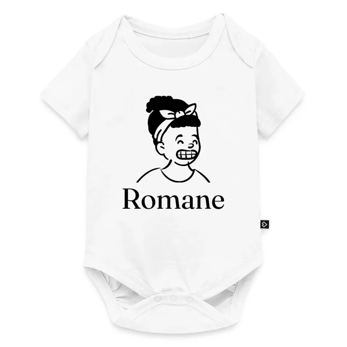 Body bébé personnalisé au prénom Romane