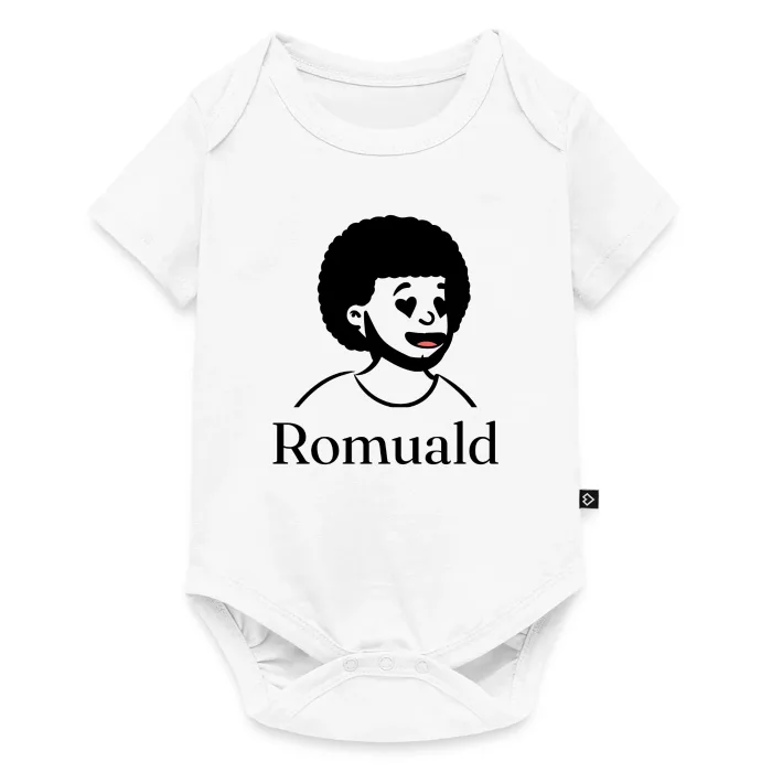 Body bébé personnalisé au prénom Romuald