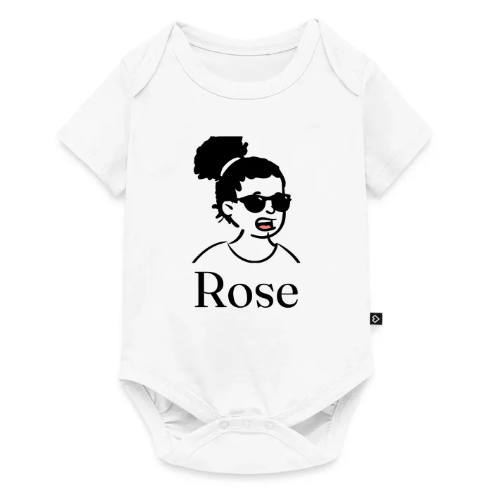 Body bébé personnalisé au prénom Rose