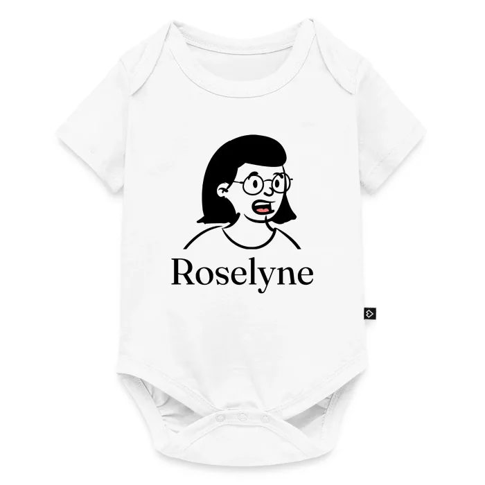 Body bébé personnalisé au prénom Roselyne