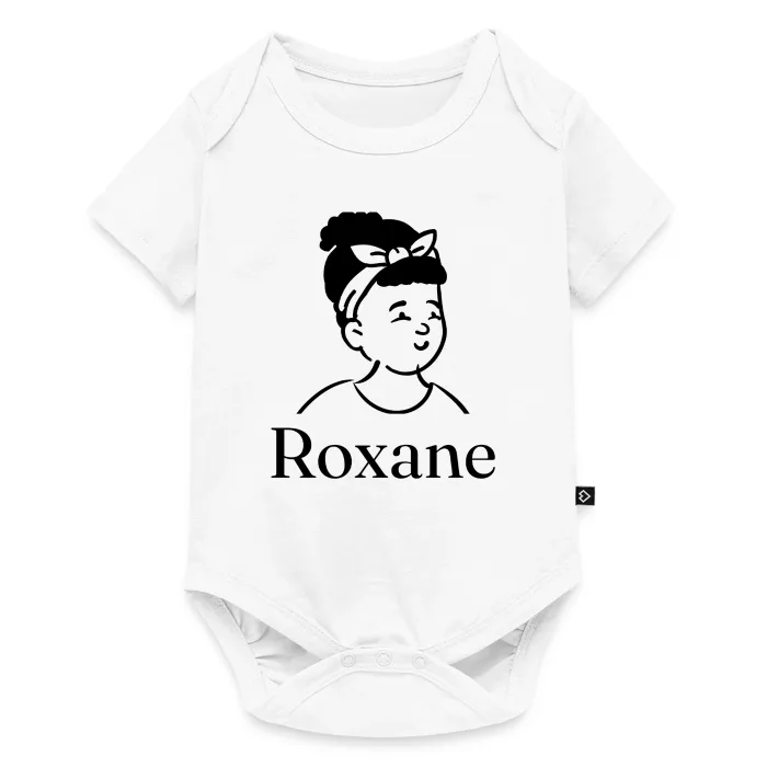 Body bébé personnalisé au prénom Roxane