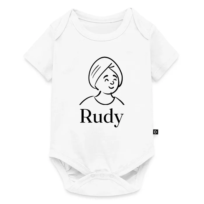 Body bébé personnalisé au prénom Rudy