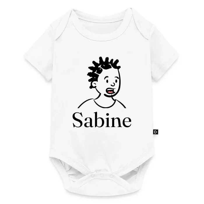 Body bébé personnalisé au prénom Sabine