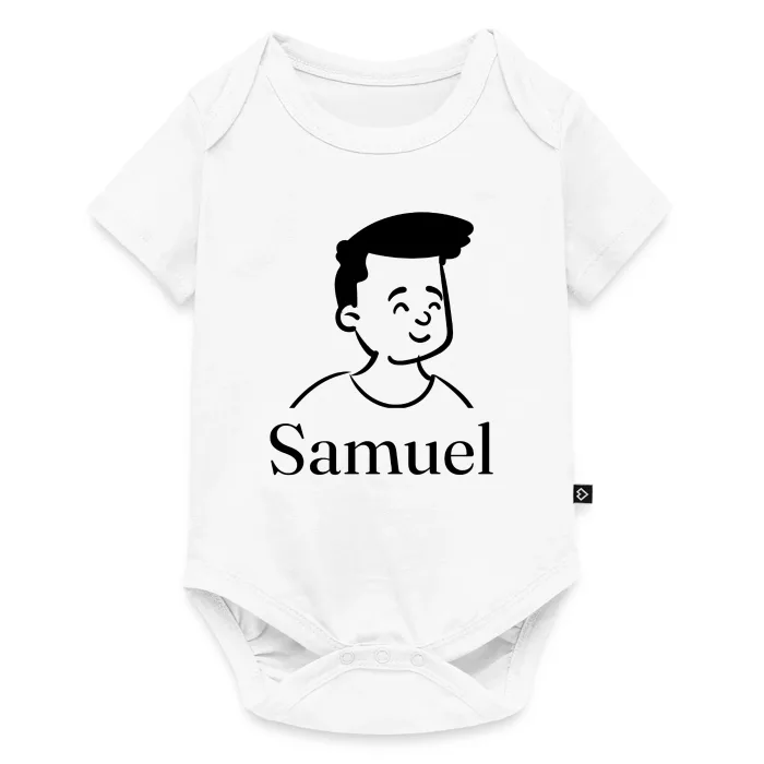 Body bébé personnalisé au prénom Samuel