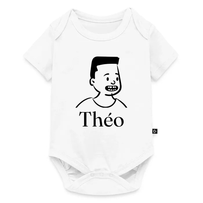 Body bébé personnalisé au prénom Théo